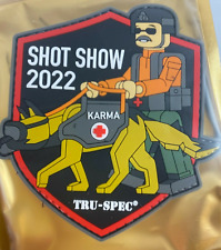 Tru-Spec 2022 SHOT SHOW Las Vegas Lego Man K9 PVC Morale Patch Tactical  picture