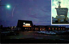 Unposted Post Card Holiday Inn Motel w Sign The Alpine Village Gaylord Michigan picture