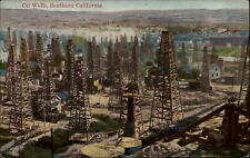 Southern California ~ Oil Wells ~ towers ~ postcard sku681 picture