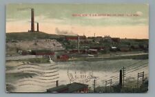 B&M Copper Smelter Great Falls Montana MT  Vintage Postcard Posted 1913 picture