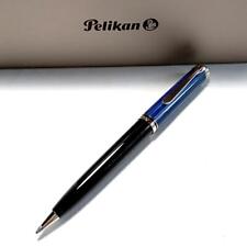 PLKB13 Pelican Ballpoint Pen Sobelane K805 Blue Stripe x Silver #f0e46a picture