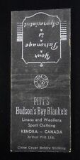 1940s EXCISE TAX Arthur Pitt's Hudson's Bay Blankets Linens Woollens Kenora ON C picture