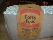 1948 FORTY FOUR BURLAP FEED SACK- FORT WAYNE, INDIANA picture