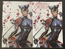 Gotham City Sirens Catwoman #1 Foil Virgin Battle Damage Variant DC Comic Set NM picture
