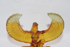 RARE ANTIQUE ANCIENT EGYPTIAN ISIS Wings Amber Statue Pharaonic Egyptian Isis picture