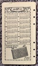 Insert Calendar Year 1924 1925 Loose leaf Year At A Glance picture