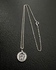 Kappa Delta Sorority Silver Laser Engraved 12mm Crest Pendant With 18