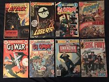 Lot of 8 WAR comics: GI Combat, Our Fighting Forces, Sgt Fury, Star Spangled VG picture