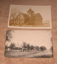 Scranton IA Iowa M E Church RPPC Residence Street Homes c 1910 Postcards picture