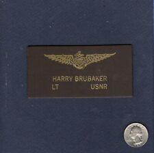 LT HARRY BRUBAKER Bridges of TOKO RI Movie Navy Squadron Aviator Name Tag Patch picture
