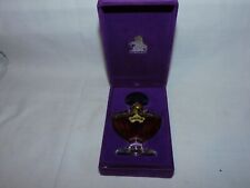 Vintage Shalimar Guerlain Parfum 1/2 Oz Crystal Bat Wing - Sealed Bottle & CASE picture