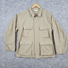 Prestige Apparel Combat Coat BDU Khaki Size Large Regular Tactical 100% Cotton picture