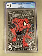 Spider-Man #1 Silver  CGC 9.8 WHITE Marvel 1990 McFarlane -FREE SHIPPING picture