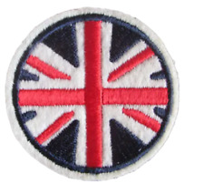 UK ENGLAND - GREAT BRITAIN -  Round Embroidered Iron On/Sew-On Patch picture