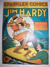 SPARKLER COMICS #1 (1st Series) 1940 - Jim Hardy - Scarce picture