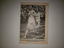Roger Moens Belgium Rudolf Harbig 800 Meters 1956 World Sports Star Sheet RARE picture