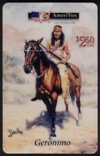 $2.50 Geronimo Riding A Horse: Native American Artwork by Perillo Phone Card picture