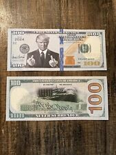 Pair of $100 Donald Trump Novelty Bills picture