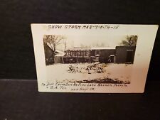 Unposted Antique RPPC Snow Storm San Antonio Texas 3-9-1915 224 Narp St Postcard picture