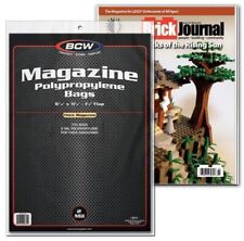  THICK Magazine Protection Poly Bags 100 Acid Free Sleeves Non Resealable BCW picture