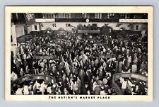 New York City, Interior New York Stock Exchange, Antique Vintage Postcard picture
