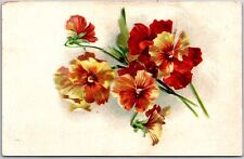 Flower Bouquet Pansies Large Print Greetings & Wishes Card Postcard picture