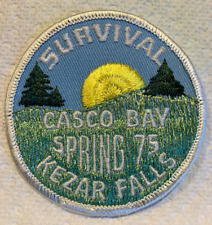 1975 Casco Bay Kezar Fall Survival Twill Embroidery Patch Boy Scout BSA picture