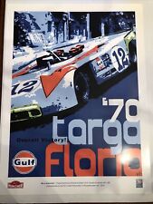 Rare Collector Ed 70 Targa Florio Poster Hunziker Gulf Oil 3 Left picture