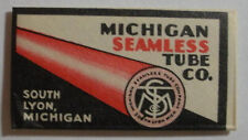 Vintage Razor Blade MICHIGAN SEAMLESS TUBE CO Adv - RARE - One Wrapped Blade picture
