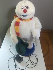 Gemmy Frosty The Snowman *Works Flaws*Missing Snowflakes*One Arm Doesn't Move picture