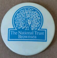 THE NATIONAL TRUST, BROWNSEA, DORSET, Vintage Collectors 38mm Pin Badge c1980s picture