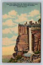 Lookout Mountain TN, High Falls, Stone Face, Bridge, Tennessee Vintage Postcard picture