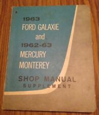 Vintage 63 Ford Galaxy Shop Manual picture