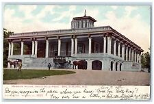 1906 Mansion House Druid Hill Park Exterior Baltimore Maryland Carriage Postcard picture