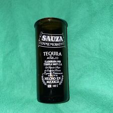 Sauza Conmemorativo Tequila Anejo Shot Glass Amber Vintage  Ship FREE Sb1 picture