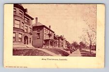 Louisville KY-Kentucky, Along Third Avenue, Antique, Vintage Souvenir Postcard picture