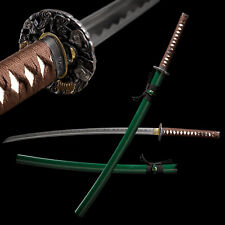 Katana Full Tang Handmade Japanese 1095 Carbon Steel Samurai Sword Razor Sharp picture