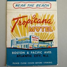 Vintage 1960s Tropicana Motel Atlantic City NJ Matchbook Cover picture