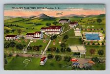 Ferndale NY-New York, Pollack's Park View House, Vintage c1945 Postcard picture