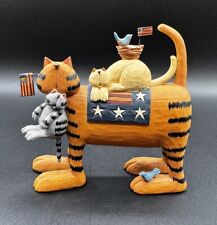 Williraye Studio “Born Free, Raised Proud” Cat Folk Art USA Patriotic WW7864 picture