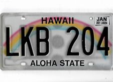 HAWAII passenger 2021 license plate 