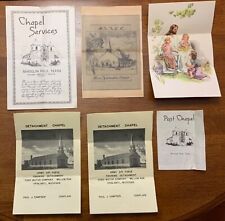 WWII 1943-1945 Randolph Field, Blythe, etc Base Chapel Service Programs Religion picture
