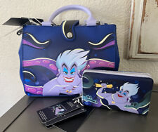 Loungefly The Little Mermaid Ursula’s Lair Glow in The Dark HandBag & Wallet New picture
