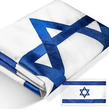 Anley EverStrong Series Israel Flag 3x5 Foot Heavy Duty Nylon Embroidered picture