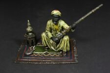 Vienna Bronze Statue, Arab Hunter on a Carpet - Polychrome, Cold Painted picture