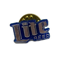 Miller Lite Beer Milwaukee Wisconsin Brewery Plastic Lapel Hat Pin Pinback picture