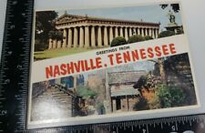 GREETINGS FROM Nashville TN Centennial Park Parthenon Postcard Vintage  picture