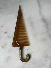 Vintage Large Umbrella Shaped Comb. France 6”c. 1960's - 1970's picture