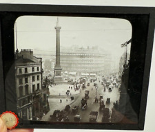 Magic Lantern Slide Photo London England London Nelsons Column Cars Street AY13 picture