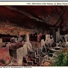c1940s Montezuma Co Col Ancient Cliff Palace Stone Mesa Verde National Park A226 picture